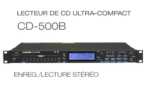 CD-500B balanced-out single-rackspace CD player, Lecteur de CD ultra-compact