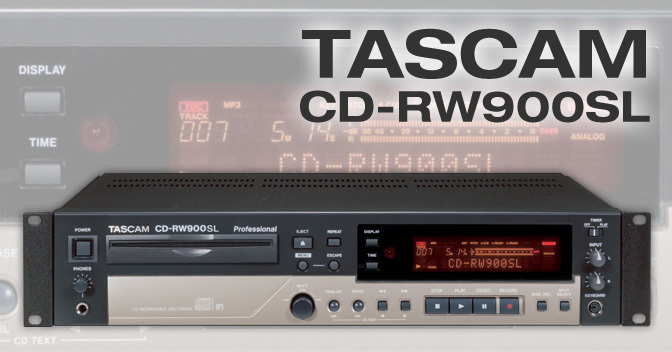 CD-RW900SL - Enregistreur professionnel de CD Audio 