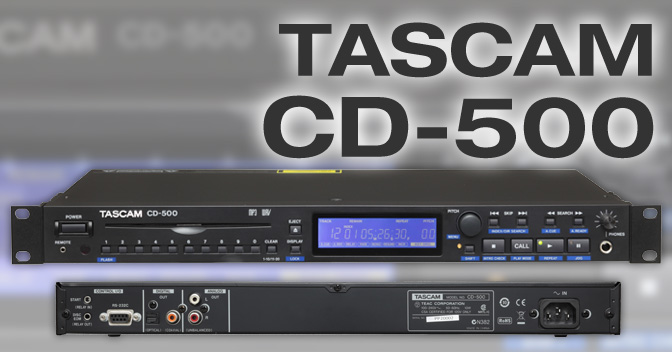 CD-500 - Single-rackspace CD Player