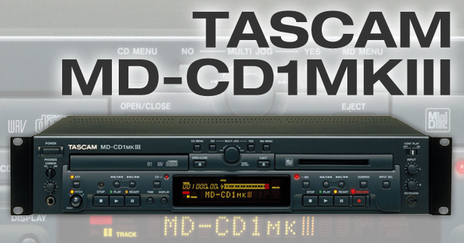 MD-CD1MKIII - Combination MiniDisc Recorder / CD Player