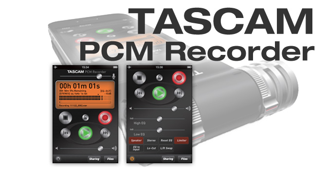 TASCAM PCM Recorder - Stereo Recording Application for Apple iOS Devices