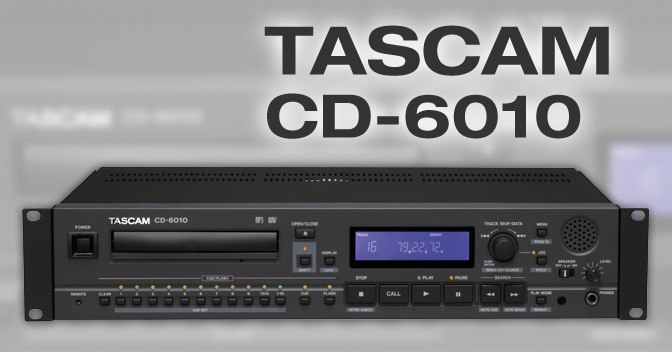 CD-6010 - high-performance CD player for the broadcast