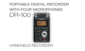 DR-100: Portable Digital Recorder with Four Microphones