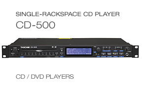 CD-500 single-rackspace CD player