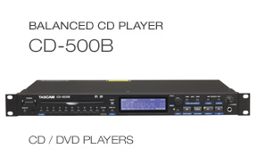 CD-500B balanced-out single-rackspace CD player