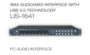 US-1641: 16X4 Audio / MIDI Interface with USB 2.0 Technology