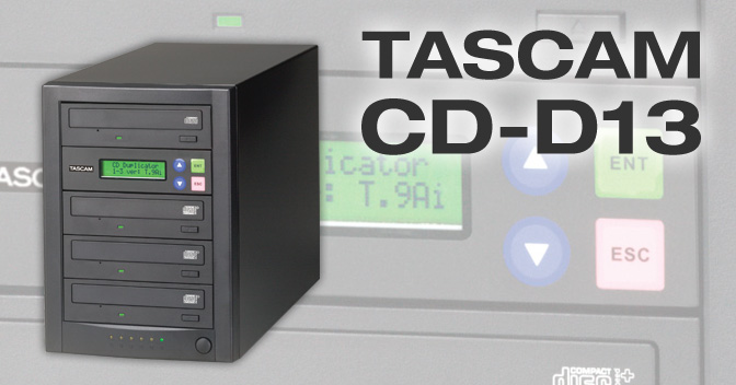 CD-D13 - Affordable, high-speed 1x3 duplicator for studios, churches and other installations