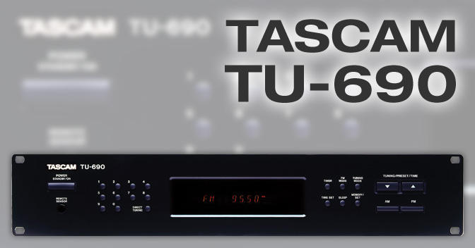 TU-690 - Rack-mountable AM/FM tuner