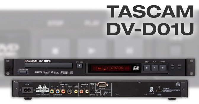 DV-D01U - Rackmountable Single Disc DVD Player