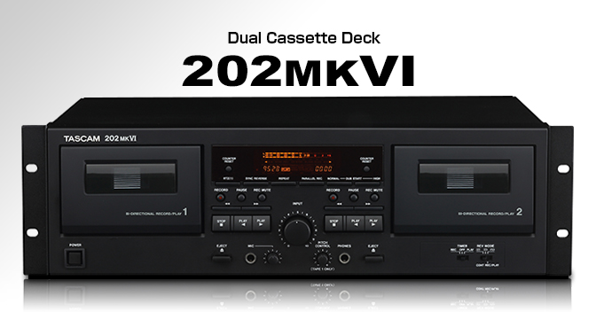 202MKVI - Dual Cassette Deck