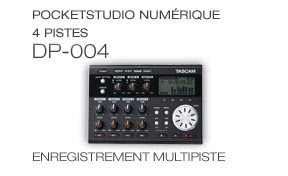 DP-004: Go-Anywhere Digital Pocketstudio, Pocketstudio numérique 4 pistes 