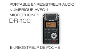 DR-100: Portable Enregistreur Audio Numérique