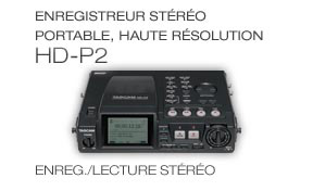 HD-P2: Portable High-Resolution Stereo Recorder, Enregistreur stéréo portable, haute résolution 