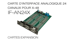 IF-AN24X: Carte d'interface analogique 24 canaux pour X-48