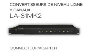 LA-81mkII: 8-Channel Balanced to Unbalanced Line Amplifier, Convertisseurs de niveau ligne 8 canaux