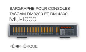 MU-1000: Bargraphe pour consoles TASCAM DM3200 et DM 4800