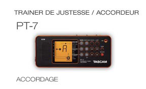 PT-7: Combination Chromatic Tuner, Metronome and Memo Recorder, Trainer de justesse / Accordeur