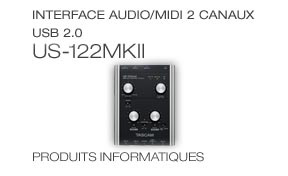 US-122mkII: Bus-Powered USB 2.0 Audio Interface, Interface Audio/MIDI 2 canaux USB 2.0  