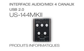 US-144mkII: Bus-Powered USB 2.0 Audio Interface, Interface audio/MIDI 4 canaux USB 2.0 