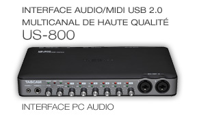 US-800: Interface audio/MIDI USB 2.0 multicanal de haute qualité