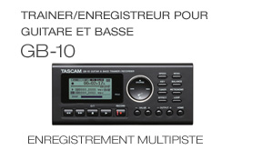 GB-10: MP3 Trainer for Guitar and Bass, Trainer/enregistreur pour guitare et basse