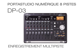 DP-03 8-track Digital Portastudio, Portastudio numérique 8 pistes