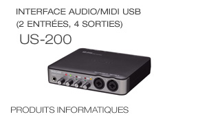 USB 2.0 Audio/MIDI Interface, Interface Audio/MIDI USB (2 entrées, 4 sorties) 