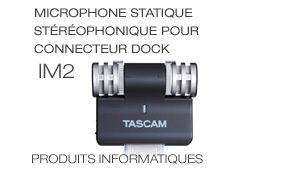 iM2 Stereo Microphone, Microphone statique stéréophonique pour connecteur Dock