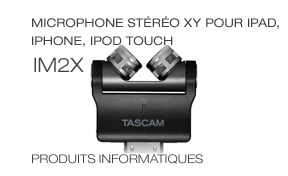 iM2X X-Y Stereo Condenser Microphones for iOS devices, Microphone stéréo XY pour iPad, iPhone, iPod touch