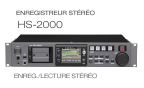 HS-2000 2-track Broadcast Recorder, Enregistreur stéréo