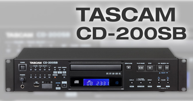 CD-200SB - Lecteur de CD / supports USB et SD