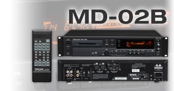 MD-02B - Professional MiniDisc Recorder