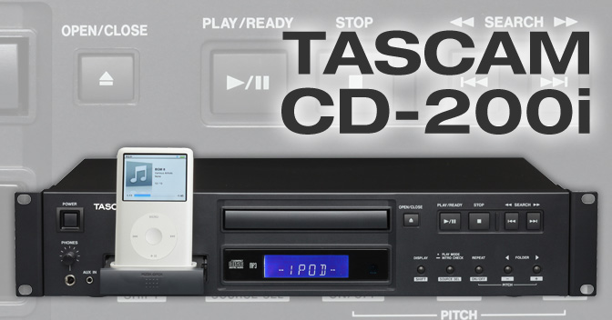 CD-200i - Rackmountable CD player with an iPod dock