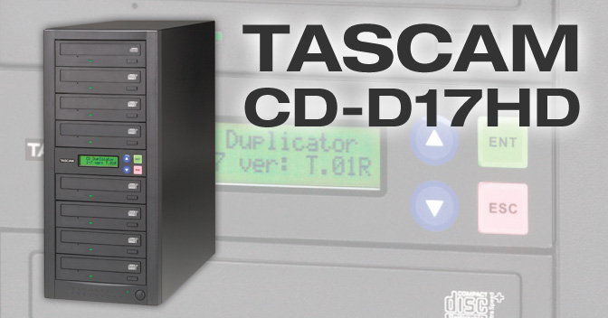 CD-D17HD - 1x7 duplicator with a hard drive