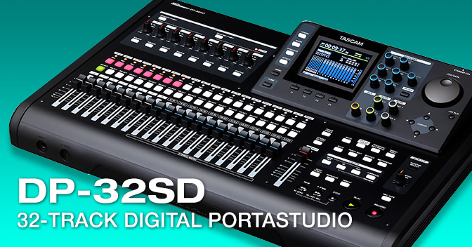 DP-32SD - 32-Track Digital Portastudio